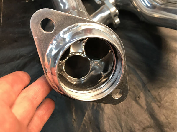 Scott Drake C5ZZ-9430-CC-SH Shorty Headers Silver Ceramic Coated 64-70 Mustang