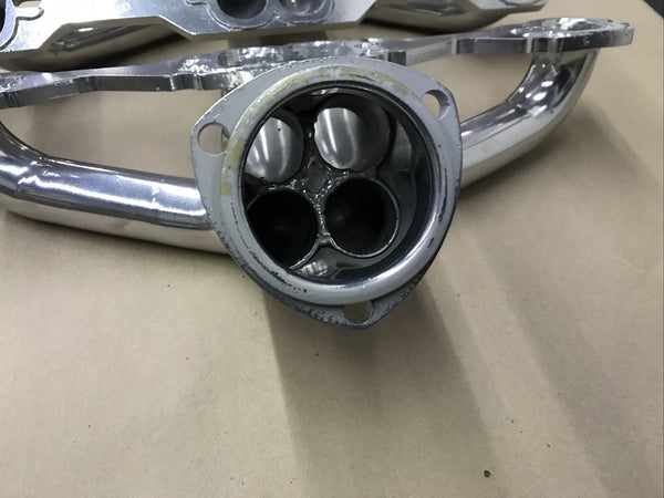Sanderson CC1DP-SEC Headers Blockhugger Steel For Chevrolet Street Rod 1927-1949