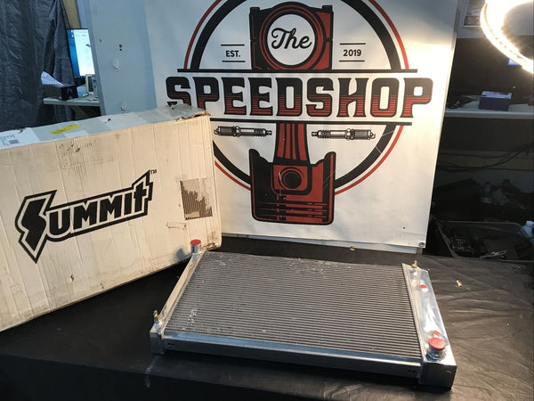 Aluminum Radiator SUM-384001 68-72 Chevelle & El Camino 4 Row core Auto
