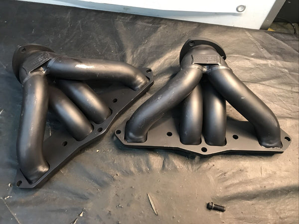 Sanderson Oldsmobile 455 V8 1-7/8" Satin Black Ceramic Exhaust Headers O455-SEC