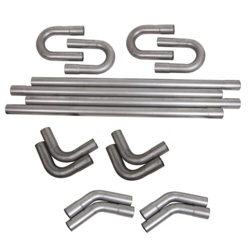 SUM-670145 Exhaust Pipe Kit Header-Back Weld-Up Steel 2.25" Dia Universal