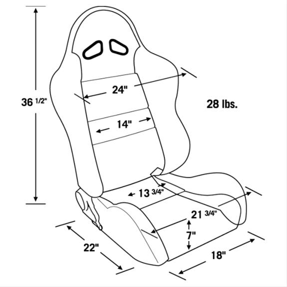 Procar Sportsman Racing Seats 80-1606-61L