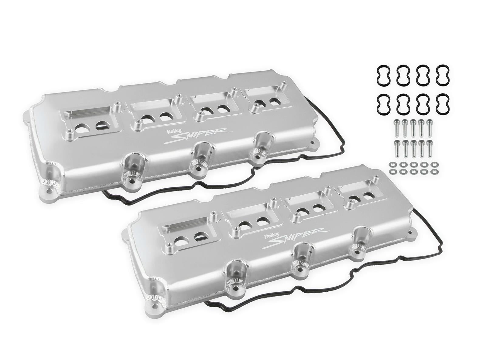 Holley Sniper Fabricated Aluminum Valve Covers 890015