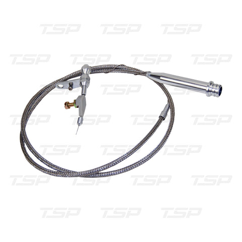 6050 – Throttle Kickdown Cable, GM/Chevy 700R4 (Braided Stainless Steel)