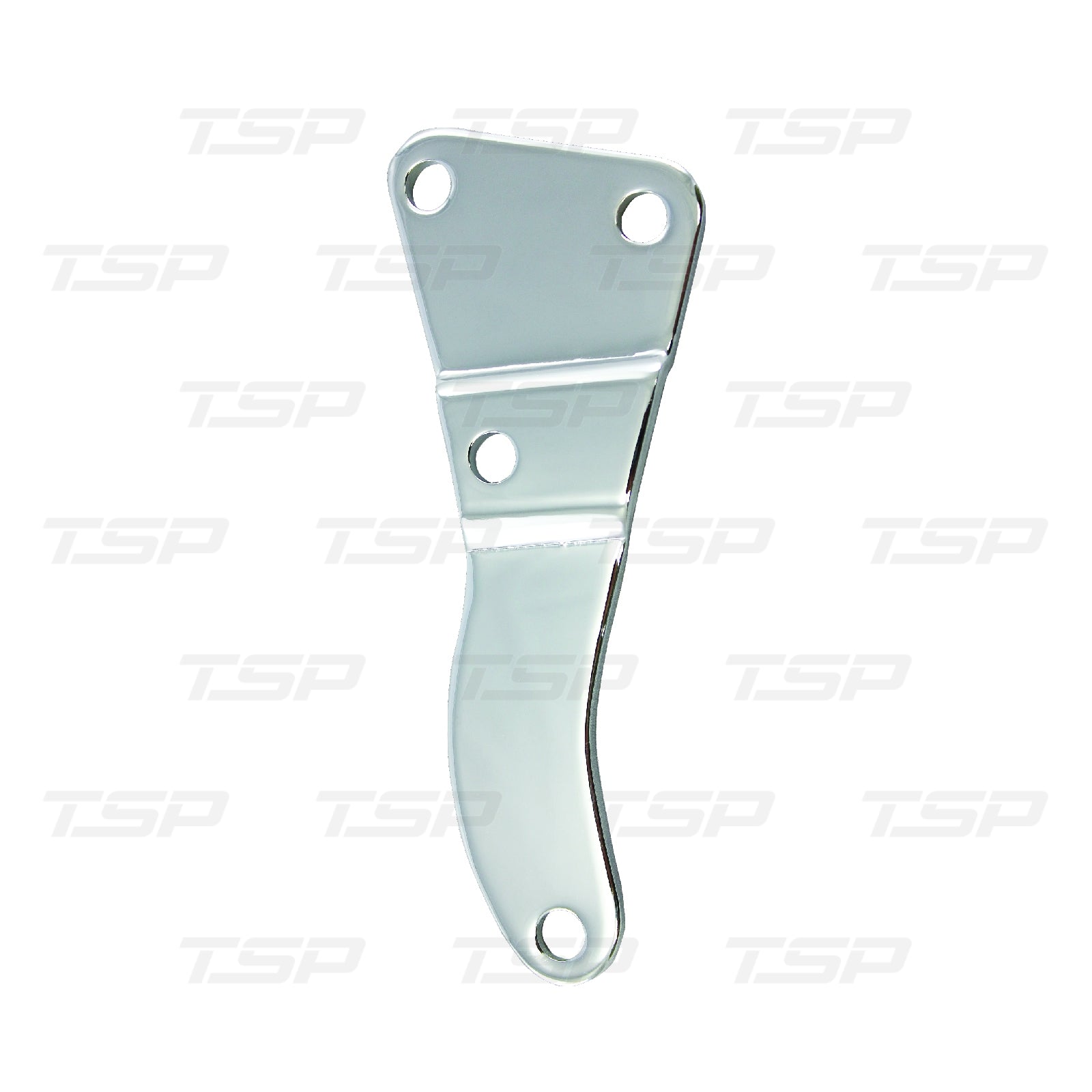 SP6087 Chevy Big Block Long Water Pump Chrome Steel Passenger Side Bottom Alternator Bracket