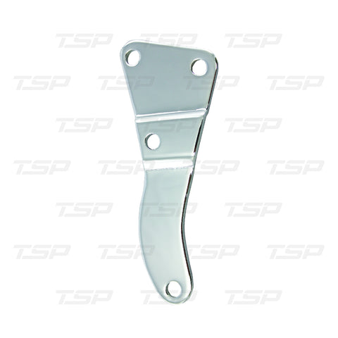 SP6087 Chevy Big Block Long Water Pump Chrome Steel Passenger Side Bottom Alternator Bracket