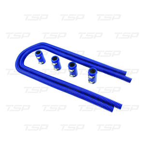 SP6364 BLUE STAINLESS STEEL 44" FLEXIBLE HEATER HOSE KIT