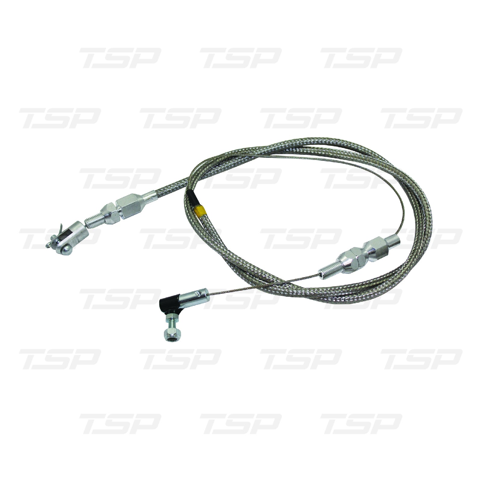 SP7209 UNIVERSAL 36" BRAIDED STAINLESS STEEL THROTTLE CABLE