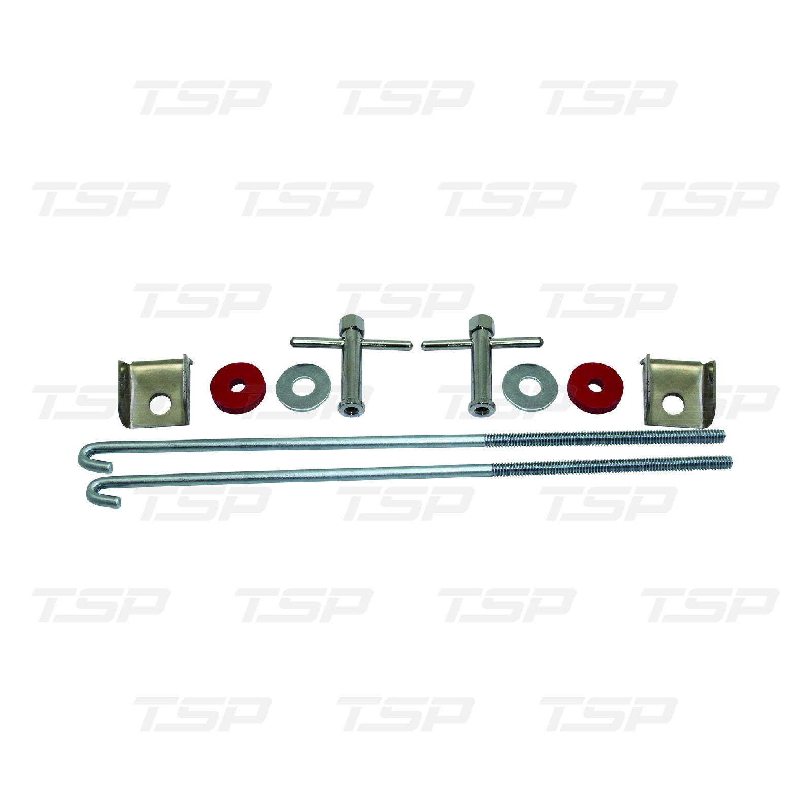 SP7386 WHITE ZINC J-HOOK BATTERY TRAY HARDWARE