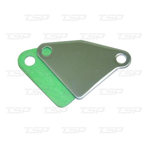 SP7631 CHEVY SMALL BLOCK CHROME STEEL EGR BLOCK-OFF PLATE