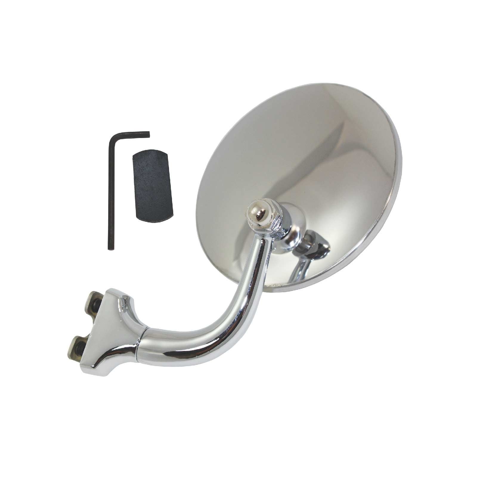 SP8217 4" Stainless Steel Peep Style Side View Mirror
