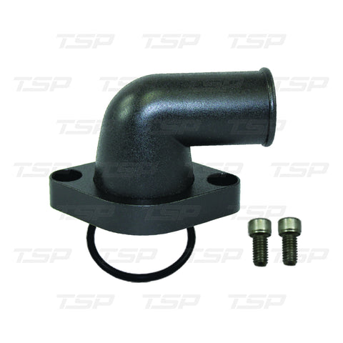 SP8456BK CHEVY V8 BLACK ALUMINUM 90° WATER NECK