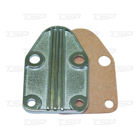 TSP SP8511 CHEVY SMALL BLOCK FINNED ALUMINUM FUEL PUMP BLOCK-OFF PLATE