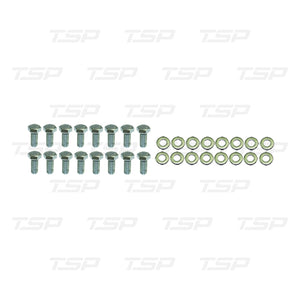 SP9802  16-PIECE CHROME STEEL TRANSMISSION PAN BOLT KIT