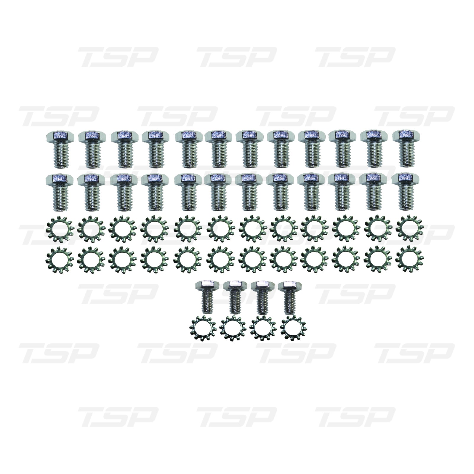 SP9806 CHEVY BIG BLOCK / PONTIAC / CHRYSLER CHROME STEEL OIL PAN BOLT KIT