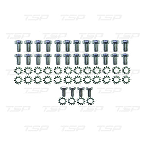 SP9806 CHEVY BIG BLOCK / PONTIAC / CHRYSLER CHROME STEEL OIL PAN BOLT KIT