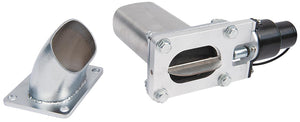 Exhaust Cutout Oval Electric Aluminum Bolt-On 3 in. Diameter Kit SUM-670103