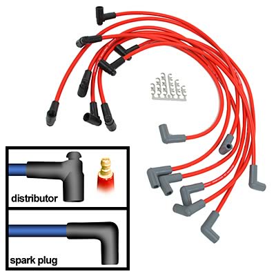 GM HEI V8  RED 8mm Ignition Wires SUM-868836R