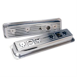 SBC Centerbolt Chrome Valve Covers SUM-G3309