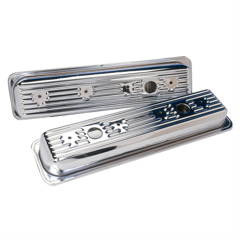 SBC Centerbolt Chrome Valve Covers SUM-G3309