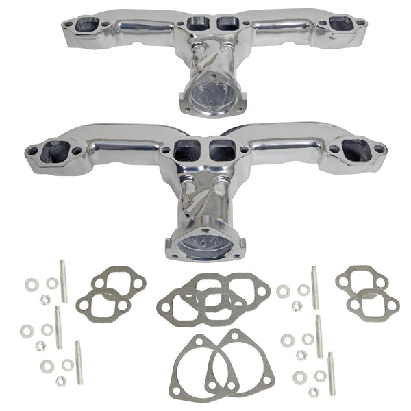 Summit Racing SUM-G9200S - Summit Racing Cast Exhaust Manifolds