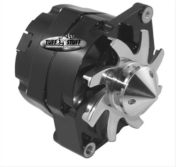 Tuff Stuff Performance 7139FBULL6 - Tuff Stuff Performance Silver Bullet Stealth Black Alternator