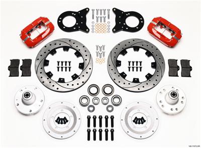 Wilwood Disc Brakes 140-11072-DR - Wilwood Forged Dynalite Big Brake Front Brake Kits