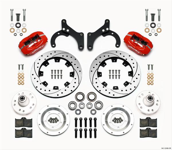 Wilwood Disc Brakes 140-12459-DR - Wilwood Forged Dynalite Big Brake Front Brake Kits