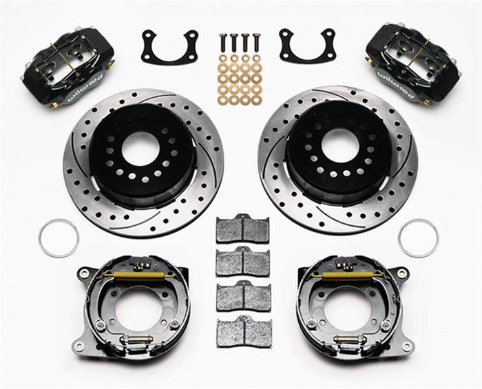 Wilwood Disc Brakes 140-7140-D - Forged Dynalite Rear Parking Brake Kit 9" Ford
