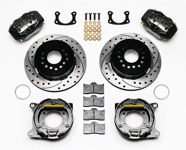 Wilwood Disc Brakes 140-7140-D - Forged Dynalite Rear Parking Brake Kit 9" Ford