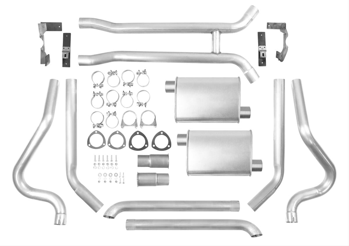 Exhaust Systems - Thrush Turbo Header Back Dual Exhaust Systems 89027